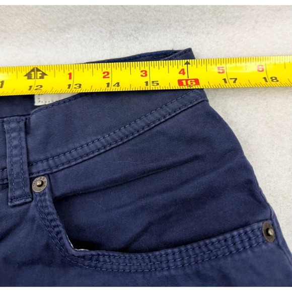 Brax Navy Blue Cooper Fancy Regular Fit Flat Front Chino Pants Mens Size 34x30* - Picture 5 of 10